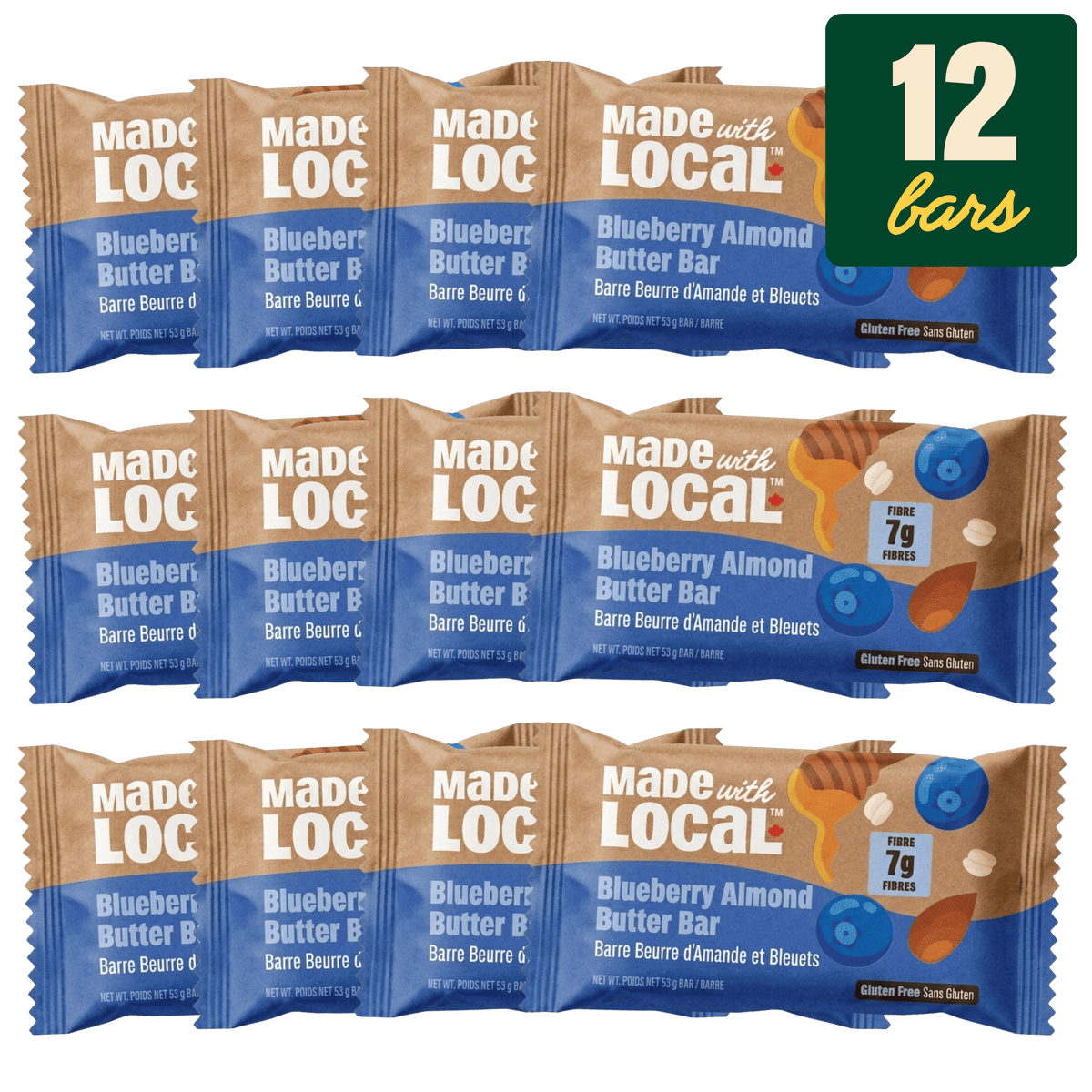Blueberry Almond Butter - Carton of 12