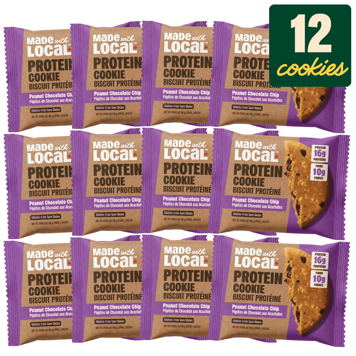 Peanut Chocolate Chip - Carton of 12