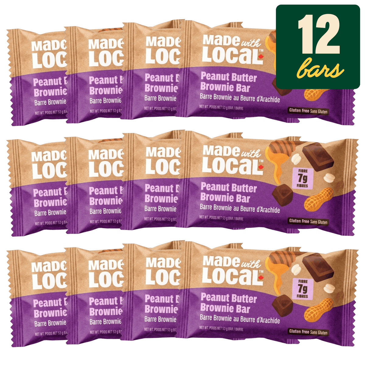 Peanut Butter Brownie - Carton of 12
